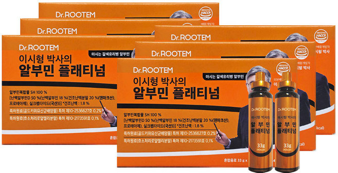닥터루템 이시형박사의 알부민 플래티넘 마시는 알부민 33g, 6박스, 30회분