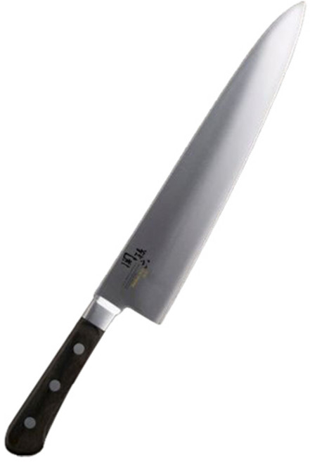 KAI 貝印 関孫六 紅 Fuji 牛刀 歐式菜刀, 1個, 銀色 + 棕色