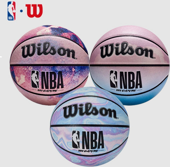 WILSON 윌슨 7호 농구공 NBA DRV ENDURE 실외 실내 컬러 선물 취미 훈련, 1개, 윌슨/WZ2013006CN7/밀키웨이