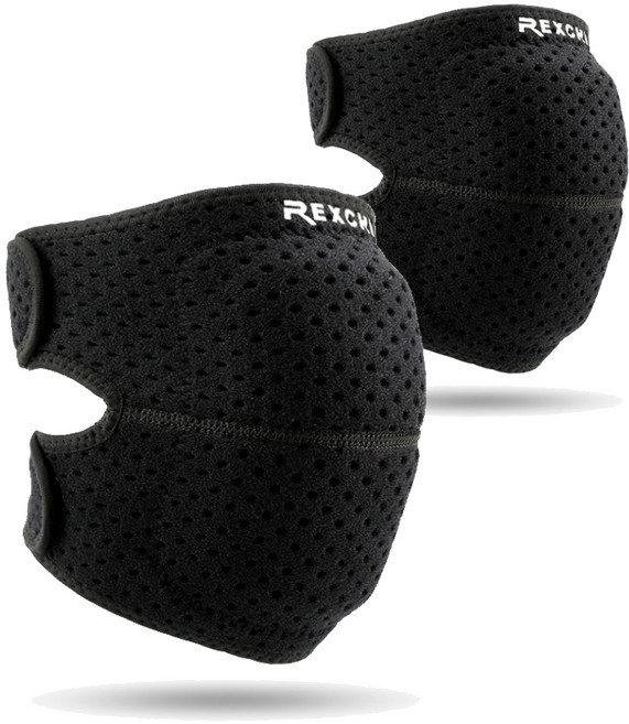 렉스치 그랜드테크놀로지 무릎보호대, 2개, 블랙