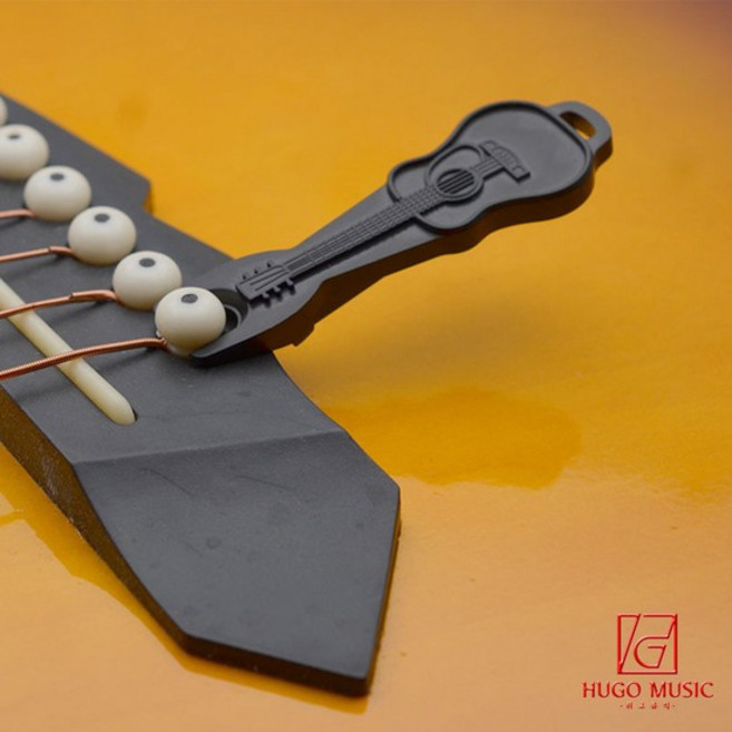 위고뮤직 포크핀뽑기 브릿지핀폴러 브릿지핀리무버 통기타소품, 1개