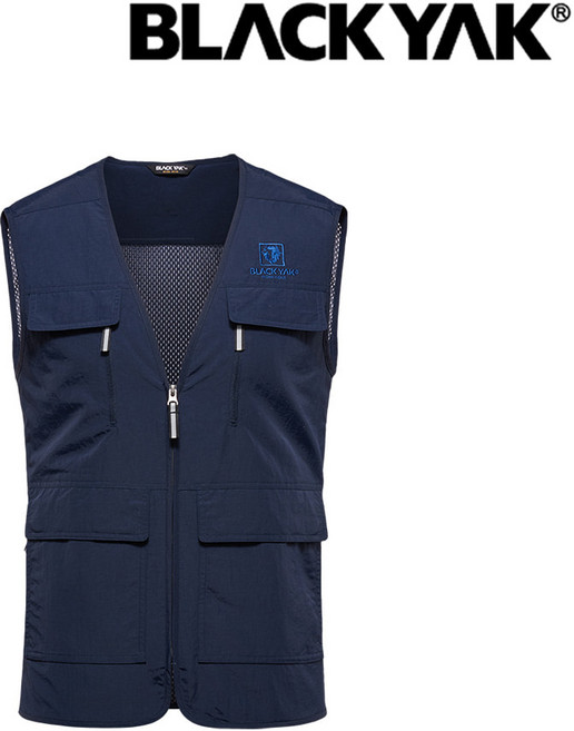 블랙야크 워크웨어 망사조끼 등산 낚시 작업용 네이비색상