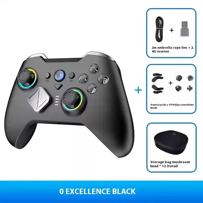 ZD O+ 엘리트 무선 게임 컨트롤러 맞춤형 모듈형 디자인 세라믹 솔리드 안테나 2.0 선형/마이크로 스위치, 04 ZDO EX Black