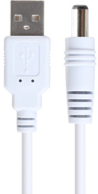 USB 전원 케이블 1m (5.5x2.5mm/0.5W/화이트) 넷매이트NMC-UP255W, 1개