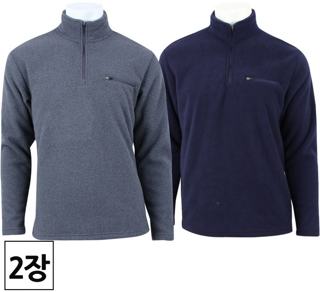 2장 [더맨월드] 겨울용 남자 보온력짱 댄디 집업 티셔츠 _ 후리스 소재 필수 기본템 가성비 좋은 티셔츠 빅사이즈 M683