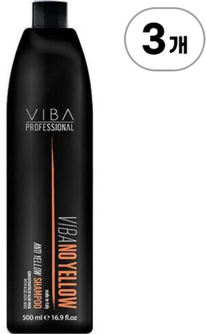 비바 안티 옐로우 샴푸 Viba Anti Yellow Shampoo 500ml, 3개