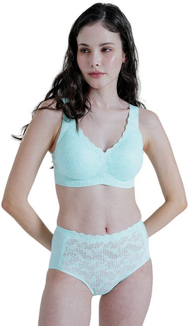 앤 왁스 노와이어 꿈의브라 브라 + 팬티 세트 심리스 런닝형