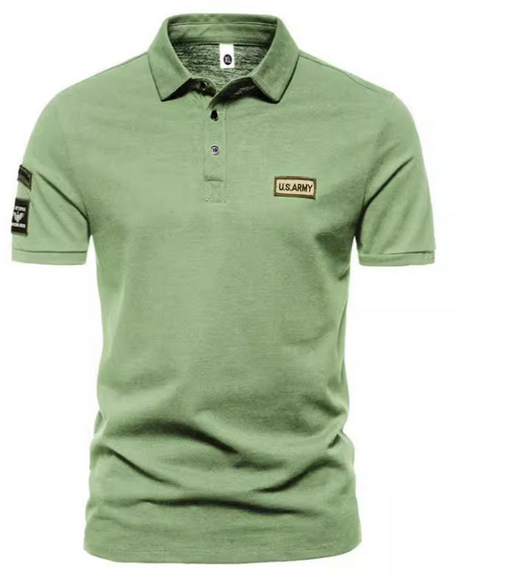 다색 반팔 남성 폴로 셔츠 유럽 아메리카 스타일 레저 자수 상의 야외용 슬림핏 얇은 티셔츠 다양한 색상 개인 취향 전통 독특 매력 체형 쾌적한 착용감 골프 티셔츠 POLO