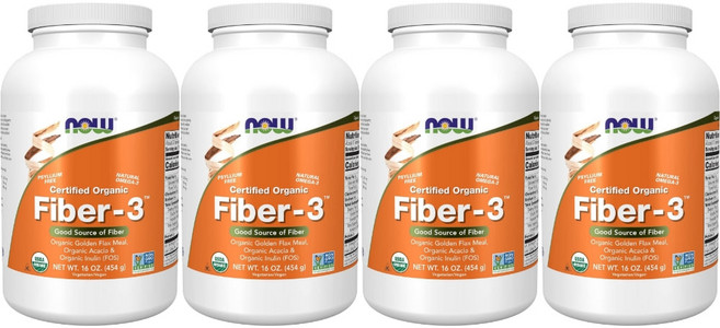 나우푸드 고흡수 파이버 3 파우더 분말, 4개, 454g