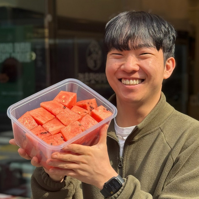 컷팅수박 손질수박 고당도 수박 대용량, 1개, 1.5kg