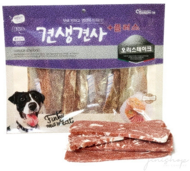 견생견사 플러스 오리 스테이크300g 강아지간식