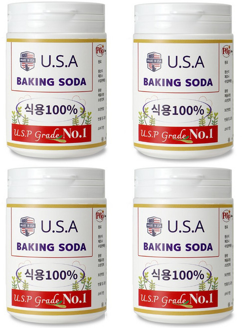 식용 베이킹소다, 200g, 4개