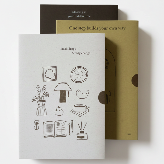 2026 다이어리 채우다 위클리 플래너 먼슬리 주간 스케줄러 대학생 스터디 계획표, 이슬(Ivory)