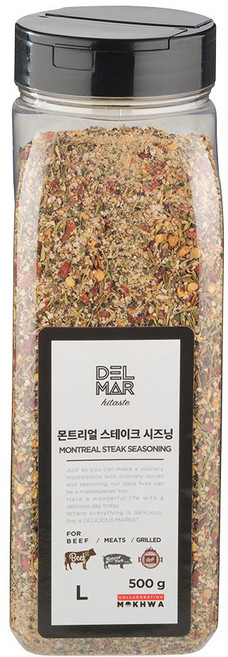 딜리셔스마켓 몬트리얼 스테이크 시즈닝 대형, 500g, 1개