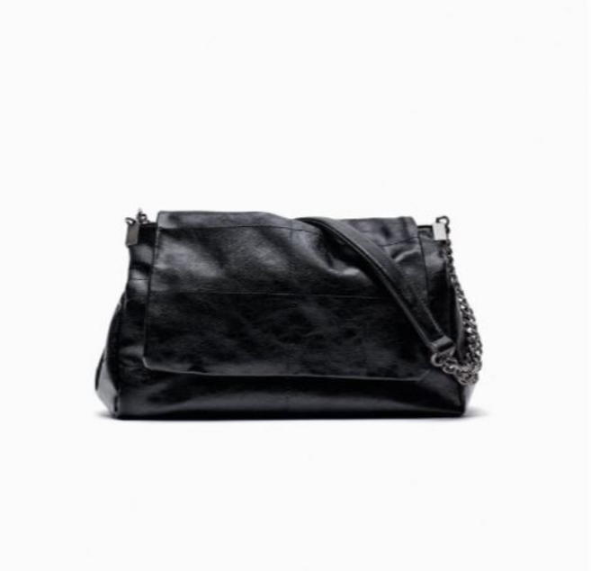 [정품]자라 락 플랩 숄더백 크림 블랙 유나백 ZARA 2color