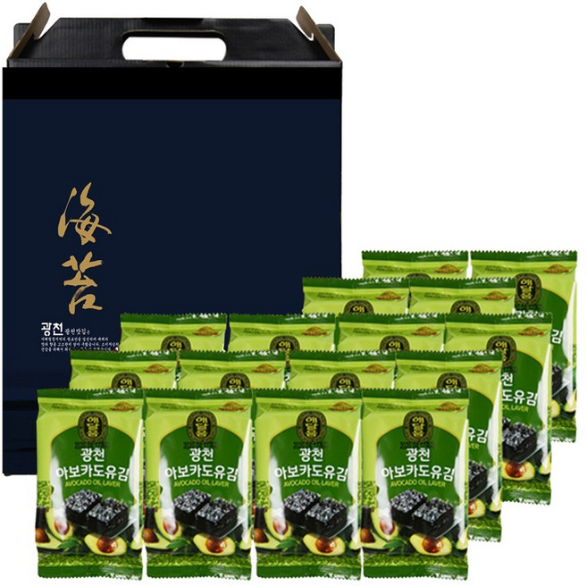 광천 해달음 아보카도유 도시락김, 16개