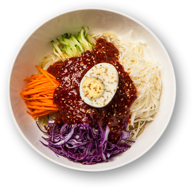 보영만두 쫄면 2인분 (안매운맛), 530g, 6개