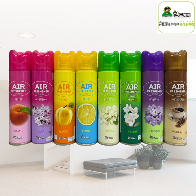 산도깨비 공기 탈취청향제 방향제 스프레이타입 300ml, 1개