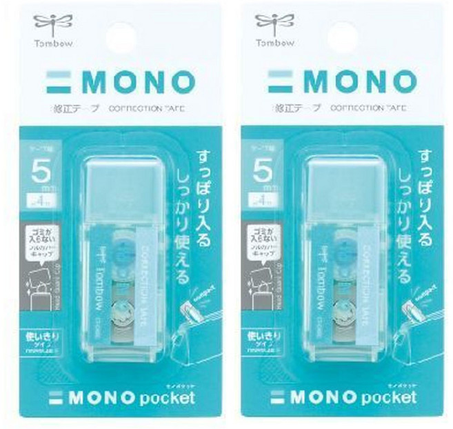 모노 포켓 수정테이프, 블루 (포켓 수정테이프), 2개