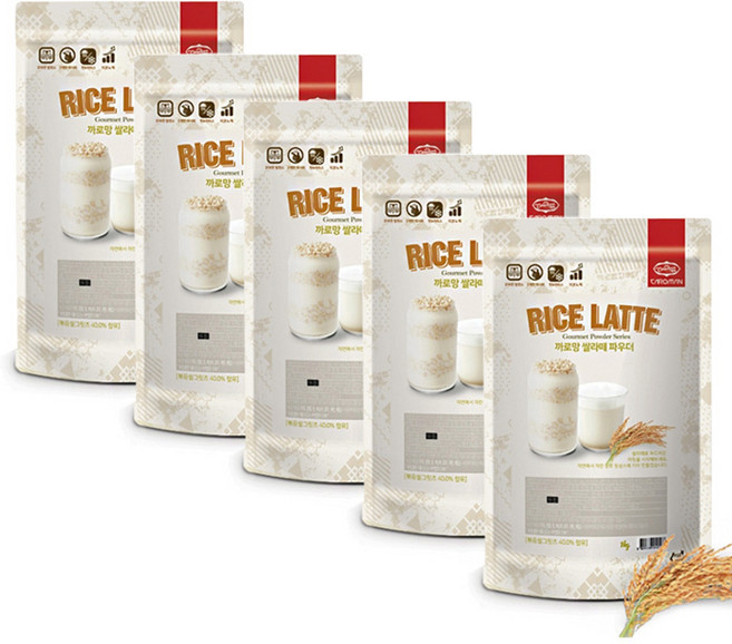 까로망 쌀라떼 파우더, 1kg, 1개입, 5개, 1kg