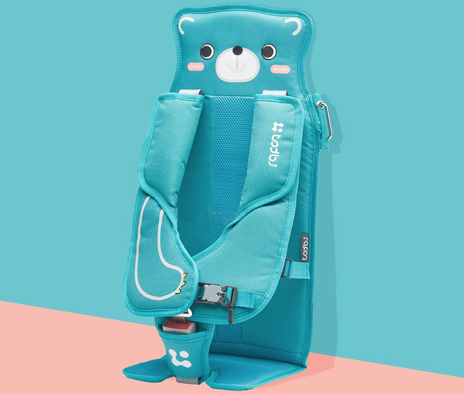 [토드비] 프로피 허그베어 휴대용 카시트 + 킥가드 킥매트 SET, 민트