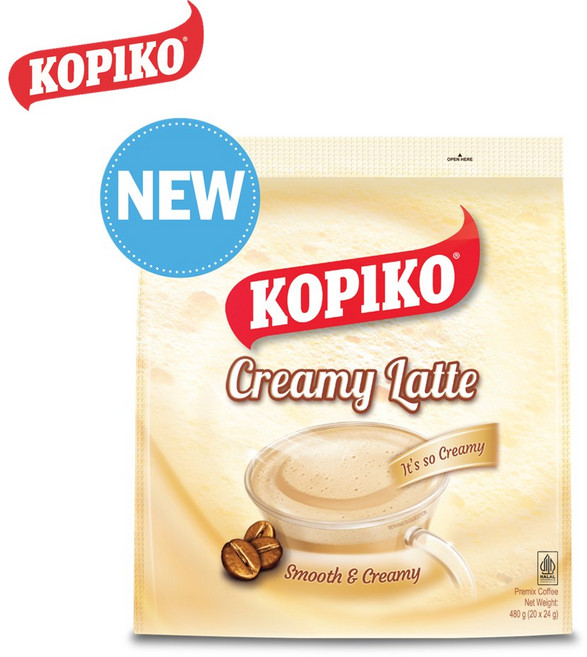 코피코 Kopiko 크리미 라떼 커피 Creamy Latte 20개 x 24g, 1개, 20개입, 480g