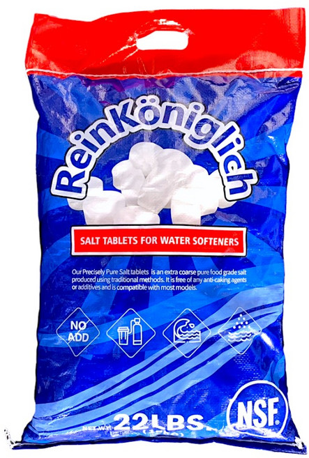 ReinKöniglich 軟水鹽錠, 柔泉淨水 軟水機 鹽錠 鹽碇 樹脂還原用鹽 兩包入(10公斤/包 ）