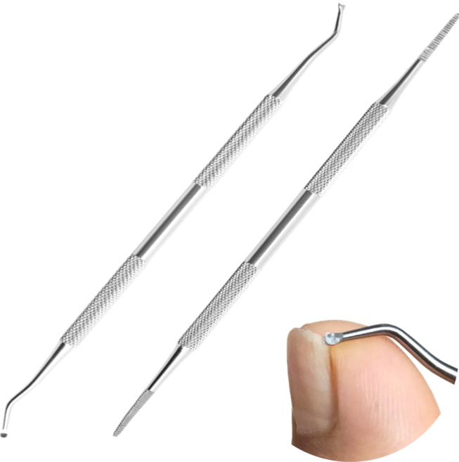 트루행센 발톱큐렛 관리 2종 세트 164mm, 1세트, 실버