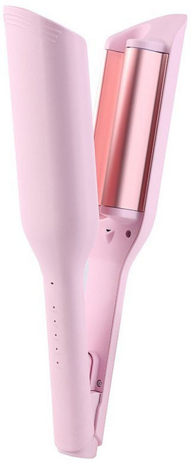 물결 파마 고데기 컬링 무선 펄스가열 앞머리 볼륨 C컬 미니 롤 미용실, 단일 모델, 2세대 핑크(32mm)