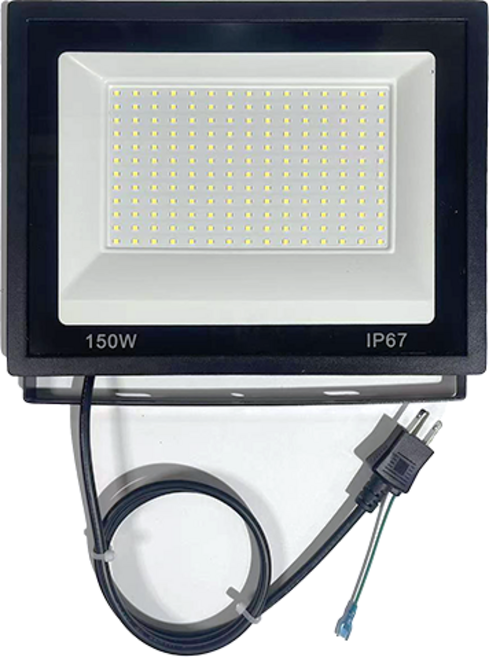 LED工業級投射燈 IP67防水 戶外露營工地照明, 150W-白光-110V, 1個