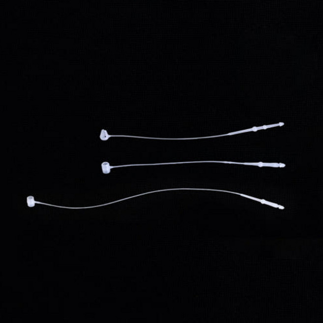 도안산업 투명 택고리 실고리 행택고리 1000개, 세모형(뾰족) 8cm(1천개)