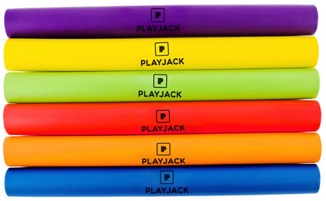 플레이잭 바통터치 바톤 6색 길이 30Cm 소프트 육상 계주 이어달리기