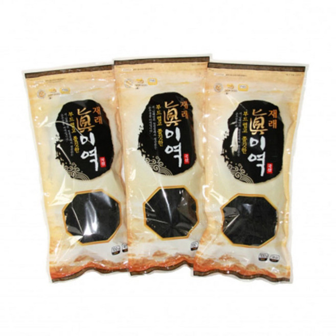 재래 진미역100gx3개 미역국 쌈용, 3개, 100g
