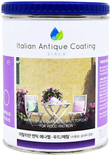 실카 엔틱 에나멜 페인트 (2.5L), 아이리쉬 클로버, 2.5L, 1개