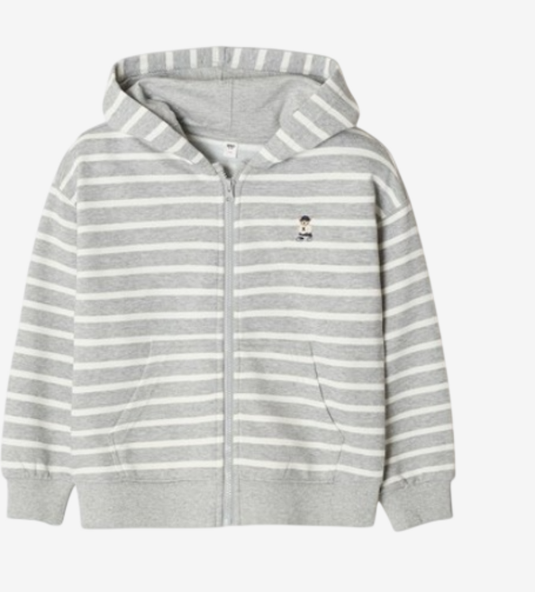 스파오 프렌치테리 쿠디 후드 집업