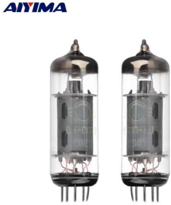 AIYIMA 전자 밸브 앰프 진공관 사운드 강화 업그레이드 교체 DIY용 6n1n-EB 6n 1n/6P1 2 개, 2개