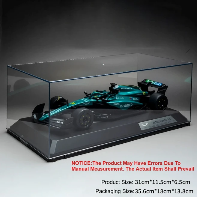 대형 1:18 스케일 F1 포뮬러 레이싱카 모델 장난감 금속 다이캐스트 클래식 스포츠카 휠 스티어링 소 수집, 01 RW5118