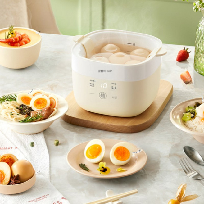 수란만들기 자동 온센타마고 메이커 계란 찜기, 02. 온센타마고 짐기 세트