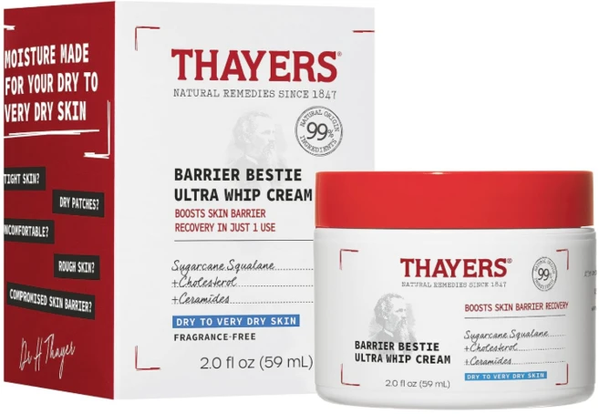 THAYERS 세이어스 배리어 베스티 울트라 휩 페이스 보습 크림 59ml 미국 내수용 극건성 건성용 - 쿠팡
