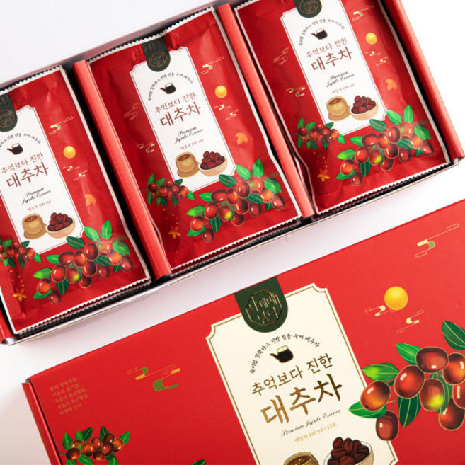 사계에담다 100% 무설탕 진한 수제 대추차 100ml x 15개입, 1박스