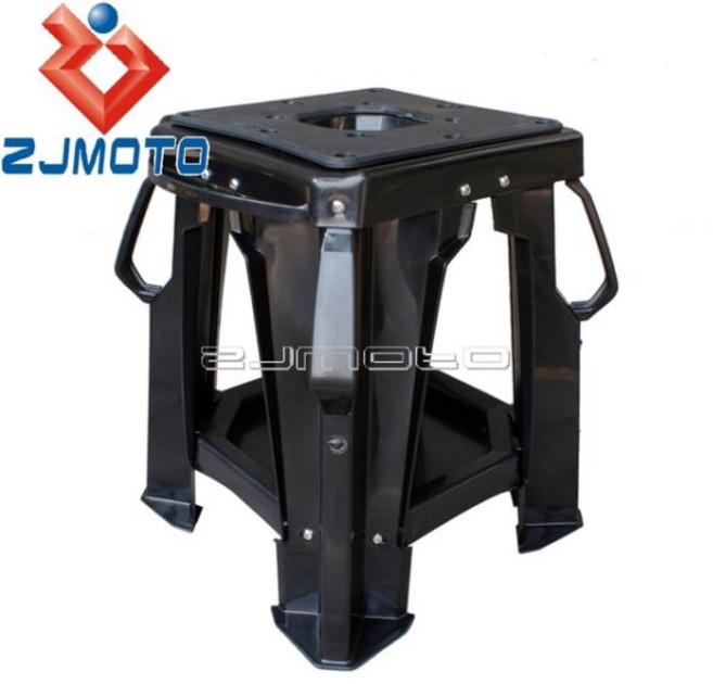 ABS 플라스틱 작업대 오프로드 더트 바이크 센터 스탠드 혼다 야마하 스즈키 EXC SX YZ TTR WR DRZ KLX 용, 1개