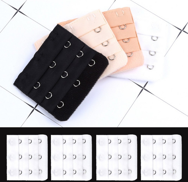 브래지어 연장 후크 3단 브라 사이즈 조절 고리 끈 4개 6개 세트 쇼핑킥