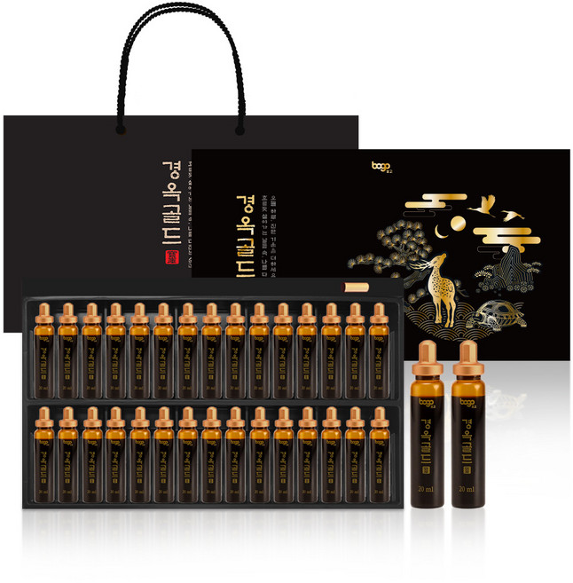 보고 경옥골드선물세트 프리미엄 한방 앰플 건강 음료 선물 세트, 90개입, 20ml