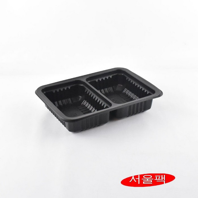 JH-3호(두칸) 실링용기 반찬용기 1200개, 블랙, 1개입