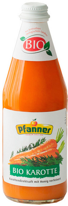 파너 유기농 착즙 당근 주스 500ml, 12개