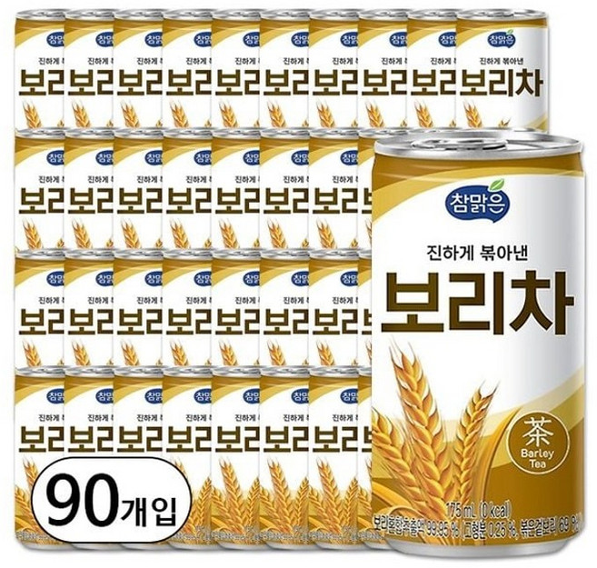 대일 참맑은 보리차 175mlx90개 대용량 음료수, 90개, 175ml
