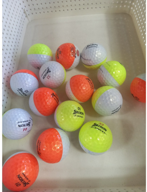 스릭슨 디바이드(반반볼) 로스트 골프공, 1개, 10개입, B+