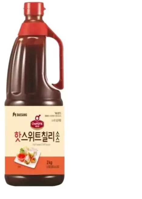 쉐프원 핫스위트칠리소스 2kg/칠리소스/스위트칠리/스위트칠리소스/칠리소스스위트/칠리스위트/튀김소스/매, 2kg, 1세트