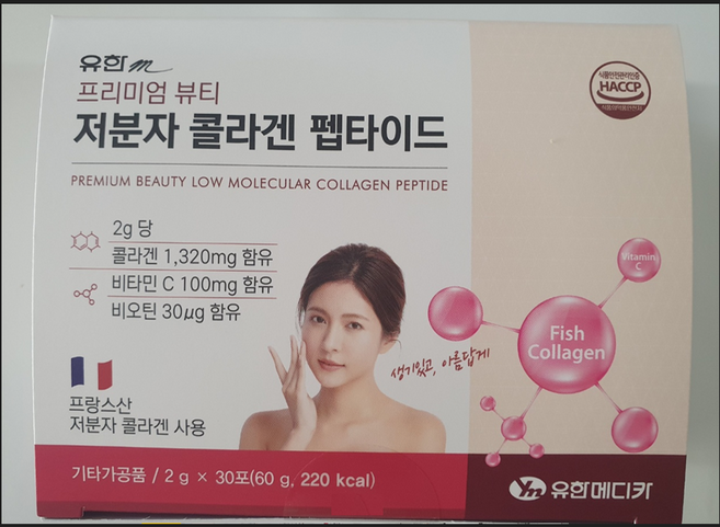 [프리미엄] 뷰티저분자 콜라겐 펩타이드 2g x 30포 ( 1개월분 ) {생기있고 아름답게}, 60g, 1개