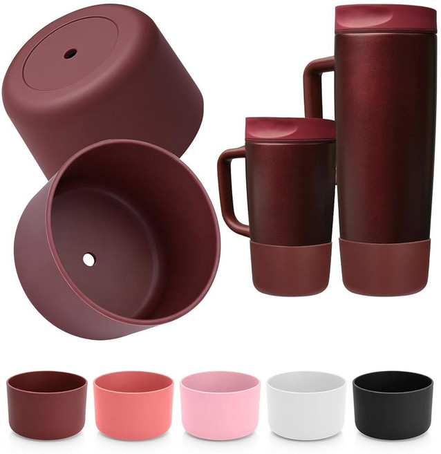 MITY RAIN OWALA 부츠 보호 SMOOTHSIP 포함 슬라이더용 2개 손잡이, 블랙 체리.